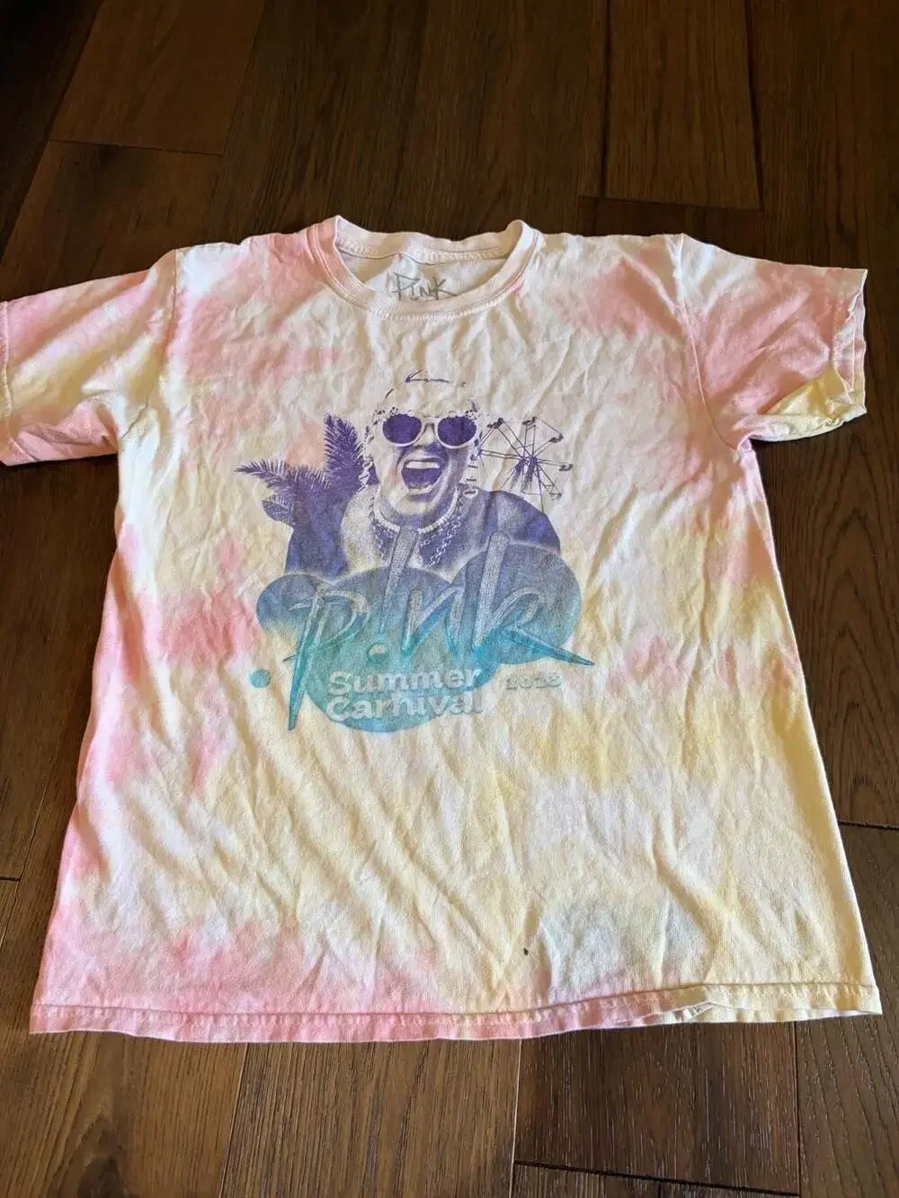 P!NK Summer Carnival 2023 Tour Tie-Dye T-Shirt Size XL